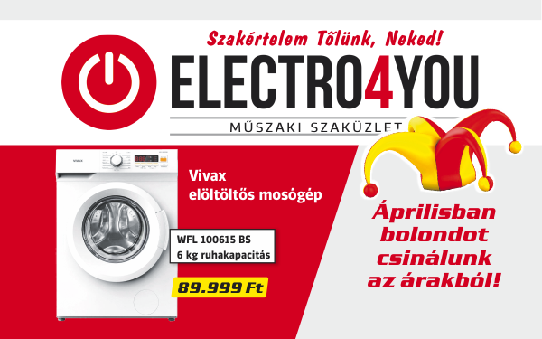 Bolondot csinál az árakból a dombóvári Electro4You!