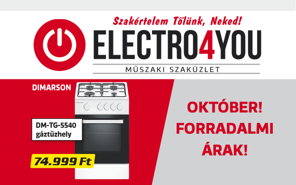 Forradalmi árak októberben az ELECTRO4YOU dombóvári üzletében